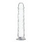 Прозорий фалоімітатор ADDICTION Vertical Dong 8″, присоска, діаметр 3,8 см, віброкуля в подарунок