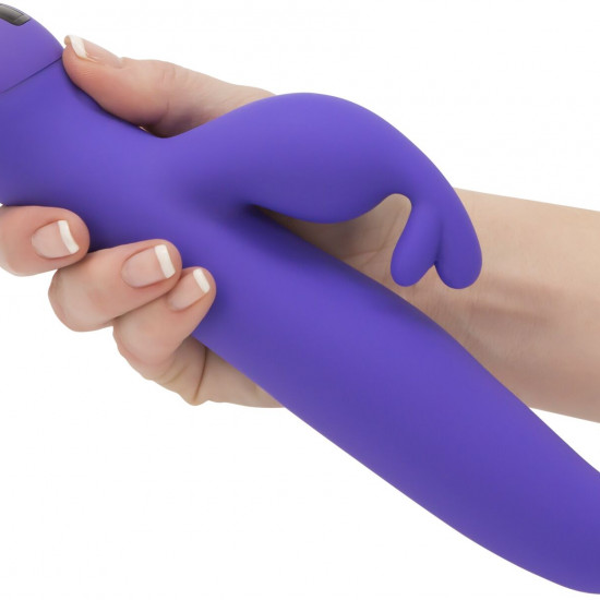 Вибратор-кролик Touch by SWAN - Trio Purple, сенсорное управление, ротация, диаметр 3,8 см