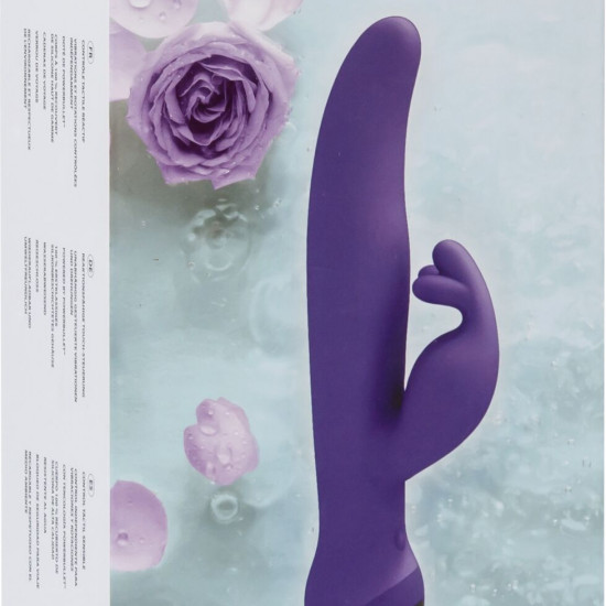 Вибратор-кролик Touch by SWAN - Trio Purple, сенсорное управление, ротация, диаметр 3,8 см