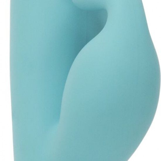 Вибратор-кролик Touch by SWAN - Trio Teal, сенсорное управление, ротация, диаметр 3,8 см