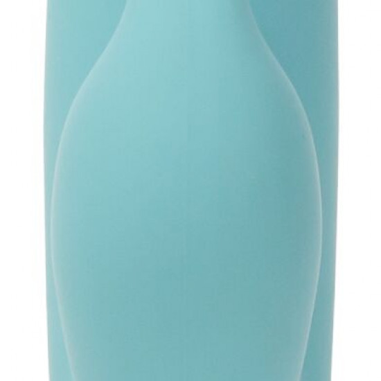 Вибратор-кролик Touch by SWAN - Trio Teal, сенсорное управление, ротация, диаметр 3,8 см