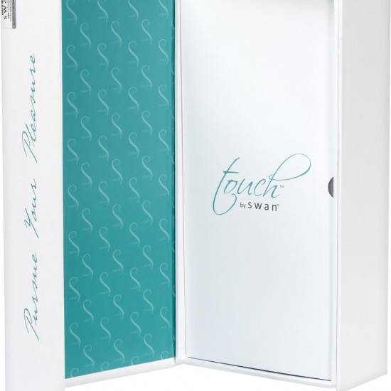 Вибратор-кролик Touch by SWAN - Trio Teal, сенсорное управление, ротация, диаметр 3,8 см