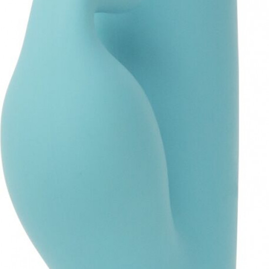 Вибратор-кролик Touch by SWAN - Trio Teal, сенсорное управление, ротация, диаметр 3,8 см