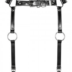 Гартери Obsessive A741 garter belt black O/S, штучна шкіра