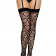 Ажурные чулки с сердечками Leg Avenue Heart Black, one size