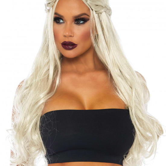 Парик Дейенерис Таргариен Leg Avenue Braided long wavy wig Blond, платиновый, длина 81 см