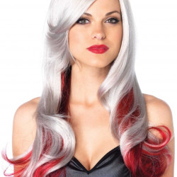 Leg Avenue Allure Multi Color Wig Grey/Red
