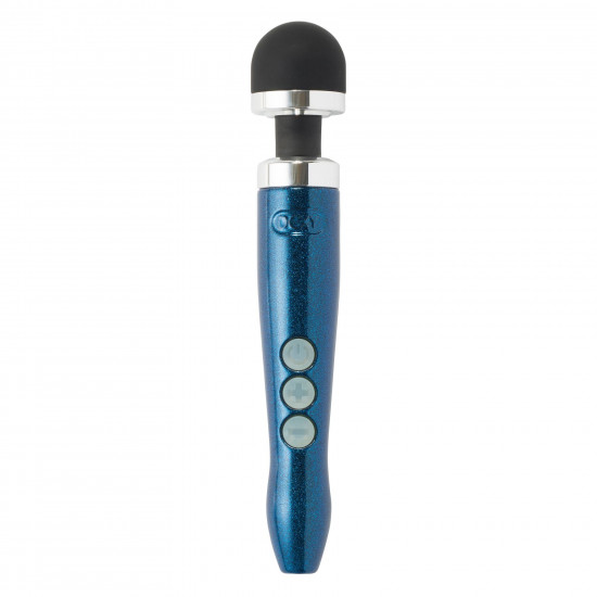 Вибромассажер DOXY Die Cast 3R - Blue Flame, очень мощный, перезаряжаемый, металлический корпус