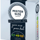 Набор презервативов Mister Size - pure feel - 47–49–53 (3 condoms), 3 размера, толщина 0,05 мм