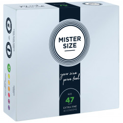 Презервативи Mister Size - pure feel - 47 (36 condoms), товщина 0,05 мм