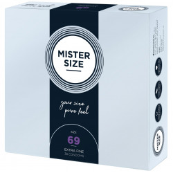 Презервативи Mister Size - pure feel - 69 (36 condoms), товщина 0,05 мм