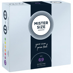 Презервативи Mister Size - pure feel - 69 (36 condoms), товщина 0,05 мм