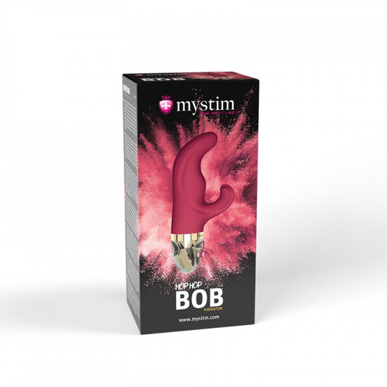 Вибратор-кролик Mystim Hop Hop Bob Fuchsia, мощный мотор, 8 режимов