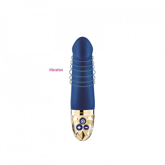 Вибратор Mystim Real Deal Neil Blue, мощный мотор, 8 режимов