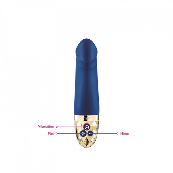 Вибратор Mystim Real Deal Neil Blue, мощный мотор, 8 режимов