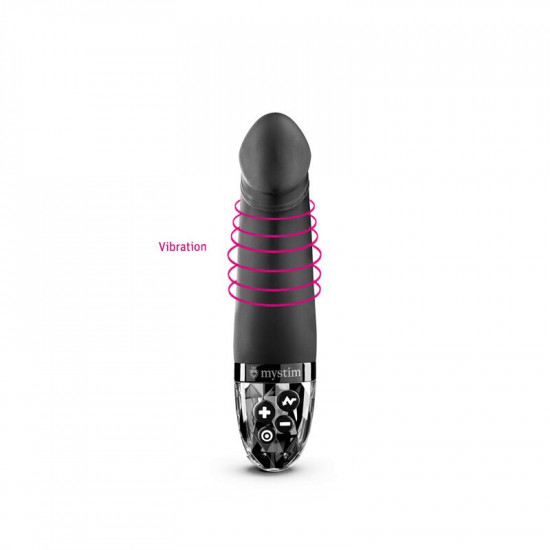 Вибратор с электростимуляцией Mystim Real Deal Neil Black Edition