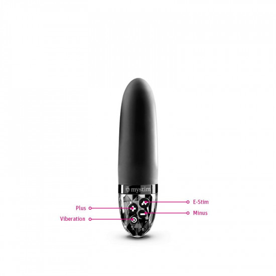 Вибратор с электростимуляцией Mystim Sleak Freak Black Edition
