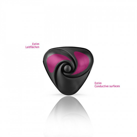 Вибратор для клитора с электростимуляцией Mystim Heart´s Desire Black Edition