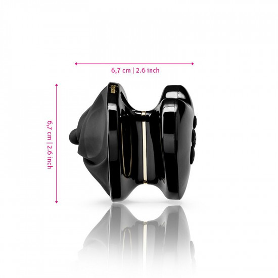 Вибратор для клитора с электростимуляцией Mystim Heart´s Desire Black Edition