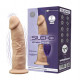 Фаллоимитатор с вибрацией SilexD Henry Vibro Flesh (MODEL 2 size 7in) + LRS, диаметр 4,4 см