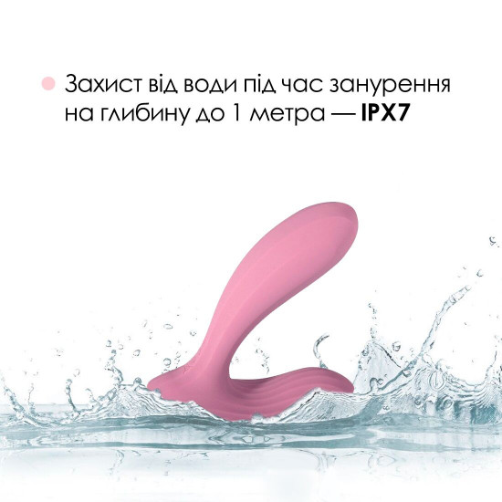 Смарт-вибратор в трусики Svakom Erica Romantic Rose, очень гибкий, 2 мотора