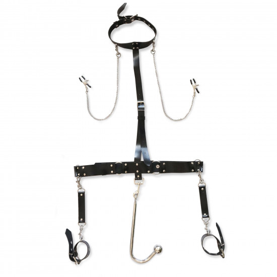 Бондажный набор с металлическим анальным крюком Art of Sex Bridget Bondage set with anal hook № 2