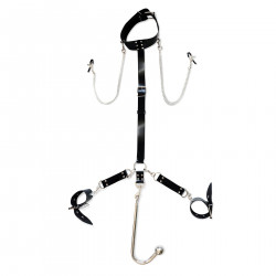 Бондажний набір з металевим анальним гаком Art of Sex Beatrice Bondage set with anal hook № 2