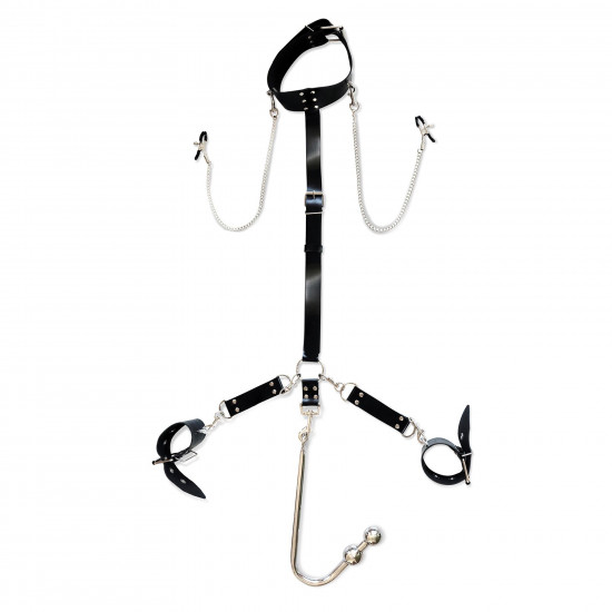 Бондажный набор с металлическим анальным крюком Art of Sex Beatrice Bondage set with anal hook № 3