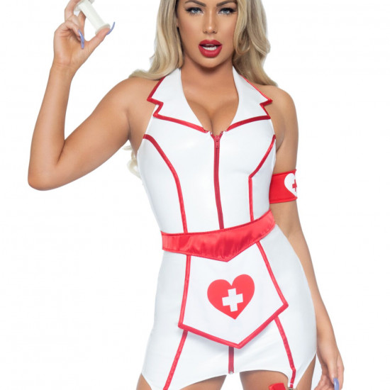 (SALE) Leg Avenue Vinyl ER Hottie XS