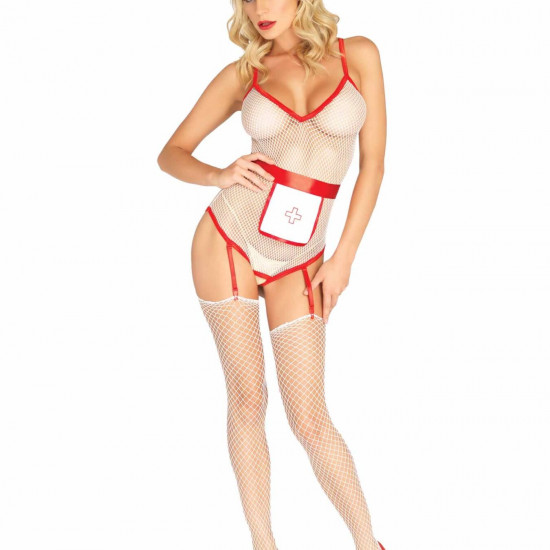 (SALE) Leg Avenue Roleplay TLC Nurse White O/S