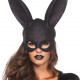 Сверкающая маска кролика Leg Avenue Glitter masquerade rabbit mask Black