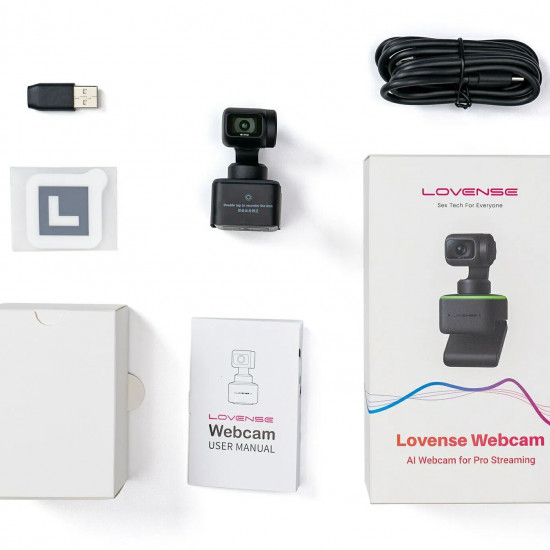 4К веб-камера с искусственным интеллектом Lovense WebCam, для стрима, активация чаевыми