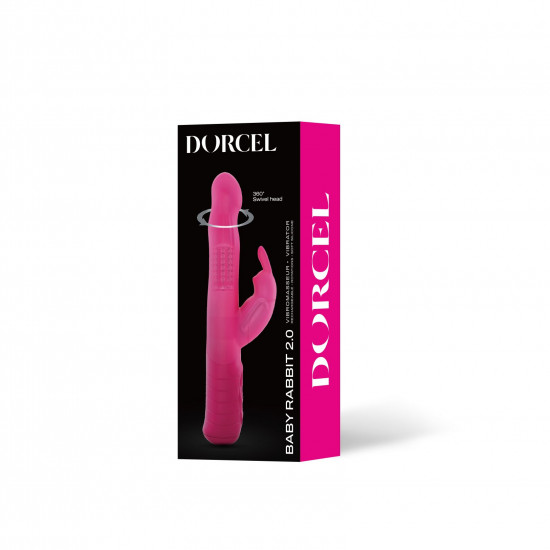 Вибратор-кролик Dorcel Baby Rabbit Magenta 2.0 с жемчужным массажем и вращающейся головкой