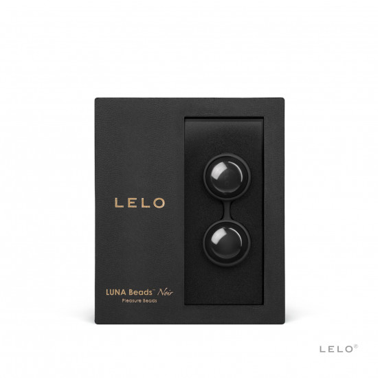 Вагинальные шарики LELO Luna Beads Noir Black, смещенный центр тяжести, диаметр 2,9 см, 2х37 г