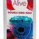 Эрекционное виброкольцо Alive: Double Ding Ring Blue, два мотора