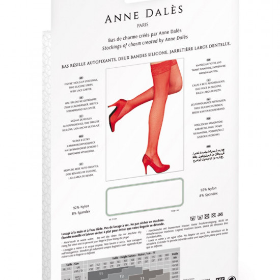 Чулки Anne De Ales CAMILLA T2 Red