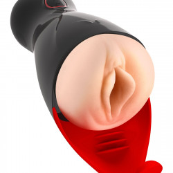 Преміум-вібромастурбатор Real Body - Real Sucking Pussy 2, всмоктування, звук, стимуляція промежини