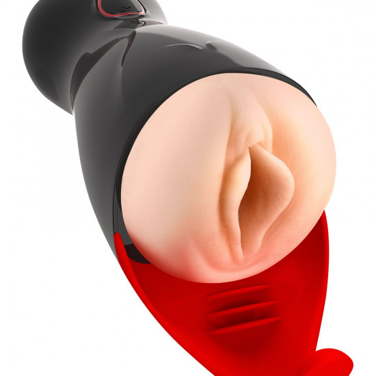 Премиум-вибромастурбатор Real Body - Real Sucking Pussy 2, всасывание, звук, стимуляция промежности