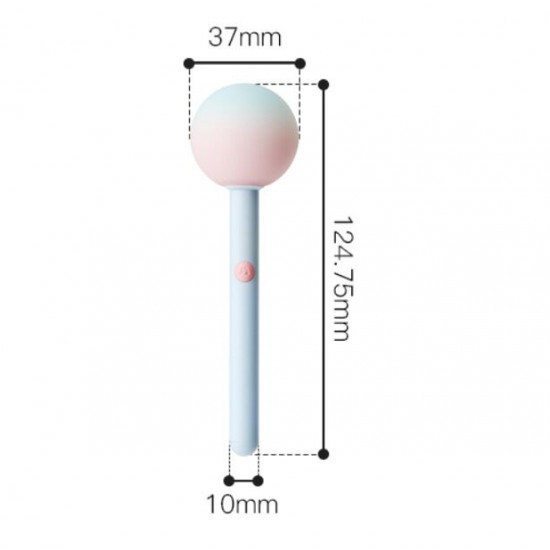 Вибратор-конфетка на палочке KISTOY Lala Pop, 2 мотора, маска на глаза в комплекте