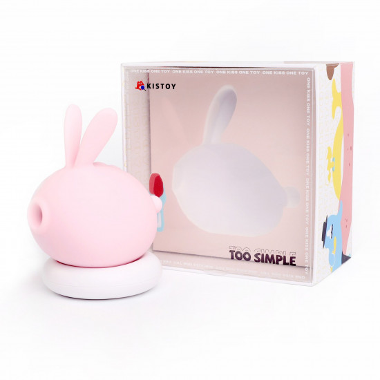 Вакуумный клиторальный стимулятор с вибрацией KISTOY Too Simple Pink