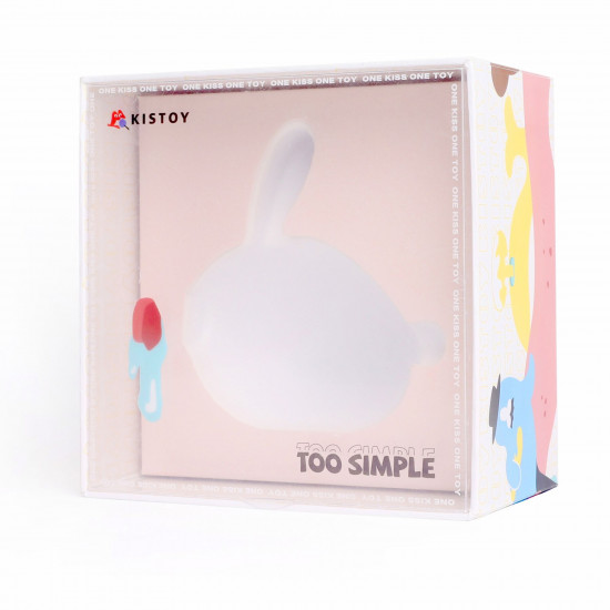 Вакуумный клиторальный стимулятор с вибрацией KISTOY Too Simple White