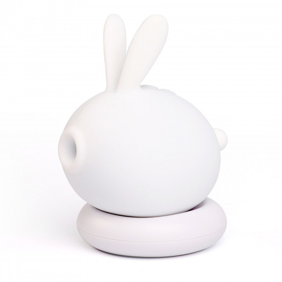 Вакуумный клиторальный стимулятор с вибрацией KISTOY Too Simple White