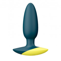 Анальна вібропробка Romp Bass Dark Green, силікон, перезаряджувана, макс. діаметр 3 см