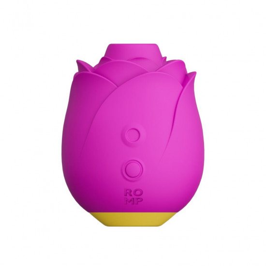 Шикарный вакуумный клиторальный стимулятор Romp Rose Pink, в виде розы