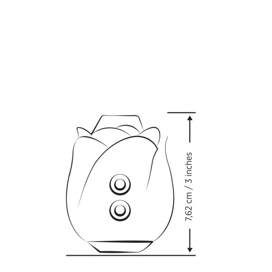 Шикарный вакуумный клиторальный стимулятор Romp Rose Pink, в виде розы