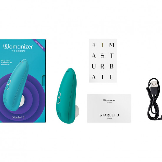 Вакуумный клиторальный стимулятор Womanizer Starlet 3 TURQUOISE