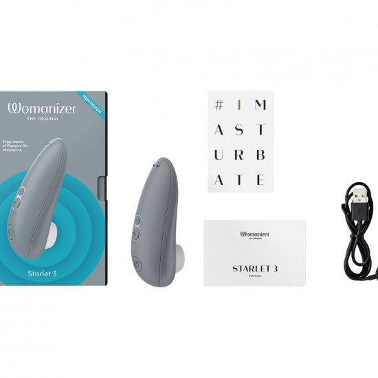 Вакуумный клиторальный стимулятор Womanizer Starlet 3 GREY