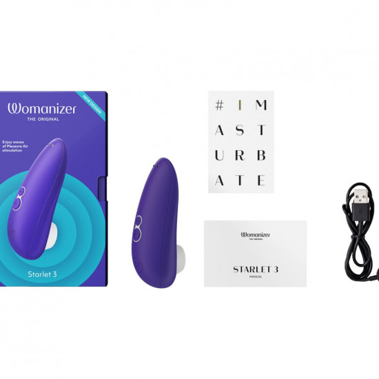 Вакуумный клиторальный стимулятор Womanizer Starlet 3 INDIGO