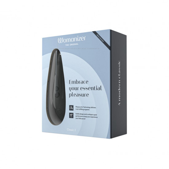 Вакуумный клиторальный стимулятор Womanizer Classic 2 - Black, 10 режимов, функция Afterglow