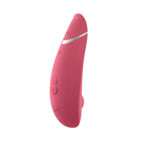 Вакуумный клиторальный стимулятор Womanizer Premium 2 - Raspberry, функции Autopilot и Smart Silence